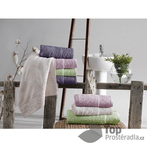 Bambusový ručník Sofia - Tmavě fialový