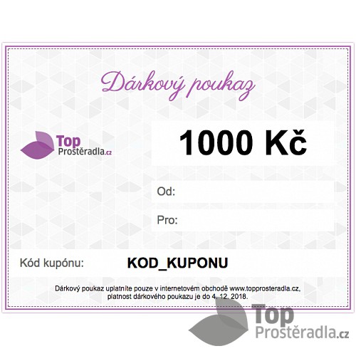 Dárkový poukaz na 1000 Kč