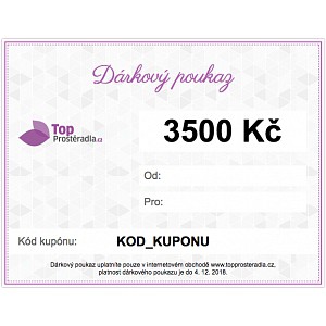 Dárkový poukaz na 3500 Kč