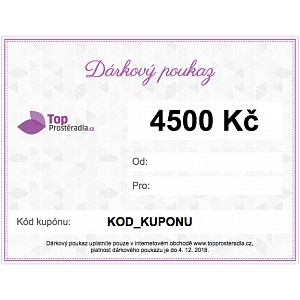 Dárkový poukaz na 4500 Kč