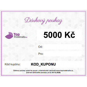 Dárkový poukaz na 5000 Kč