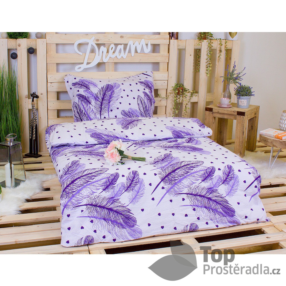 DELUXE FLANELOVÉ POVLEČENÍ 140x200 70x90 Peříčka