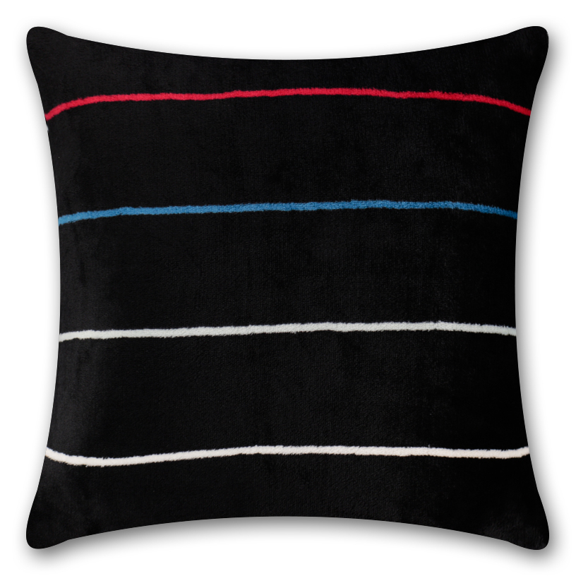 TP Povlak na polštářek mikroflanel 40x40 - Černé linie