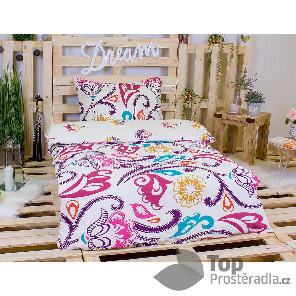 TOP FLANELOVÉ POVLEČENÍ DELUXE 140x200+70x90 - Joy