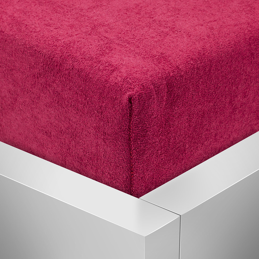 TP Froté prostěradlo 90x200 Premium - Vínová