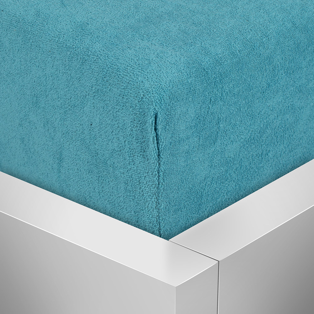 TP Froté prostěradlo 90x200 Premium - Azurová