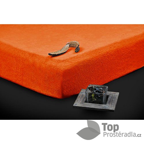 TP Froté prostěradlo Premium 190g/m2 90x200 Oranžová