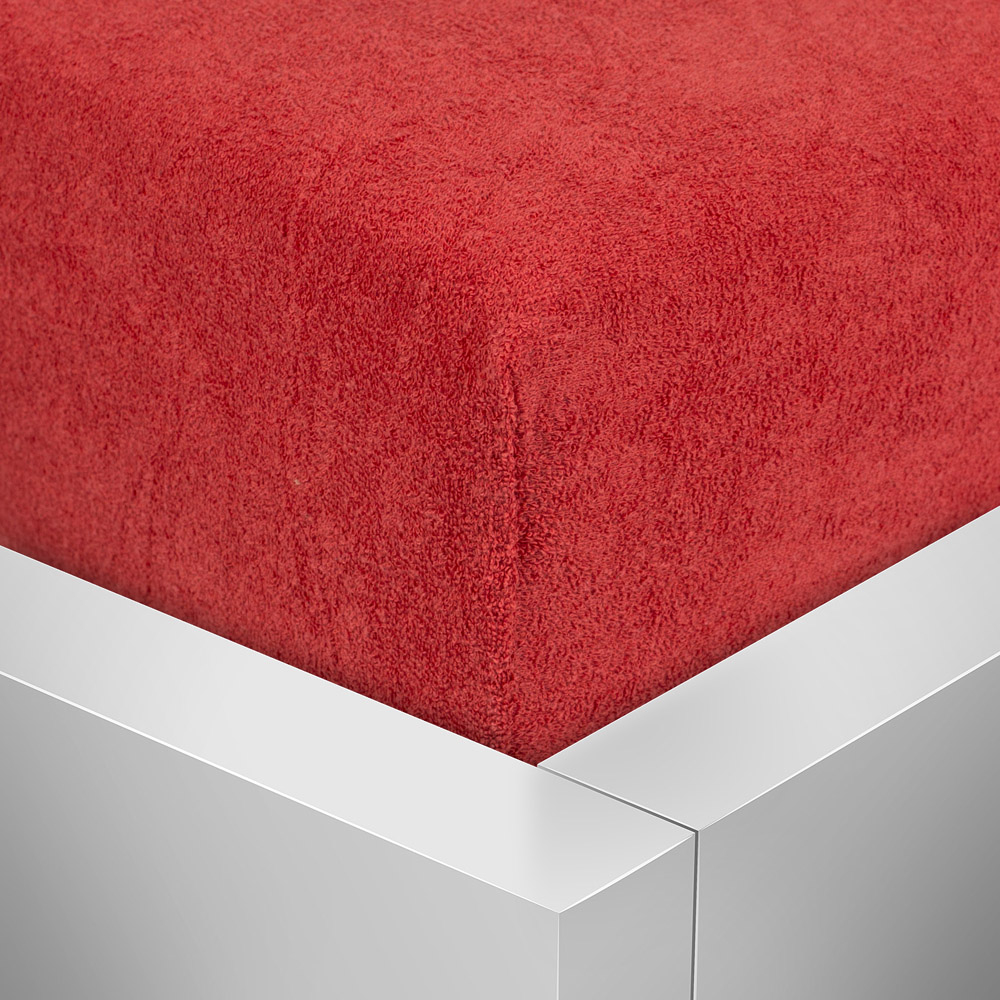 TP Froté prostěradlo 90x200 Premium - Červená