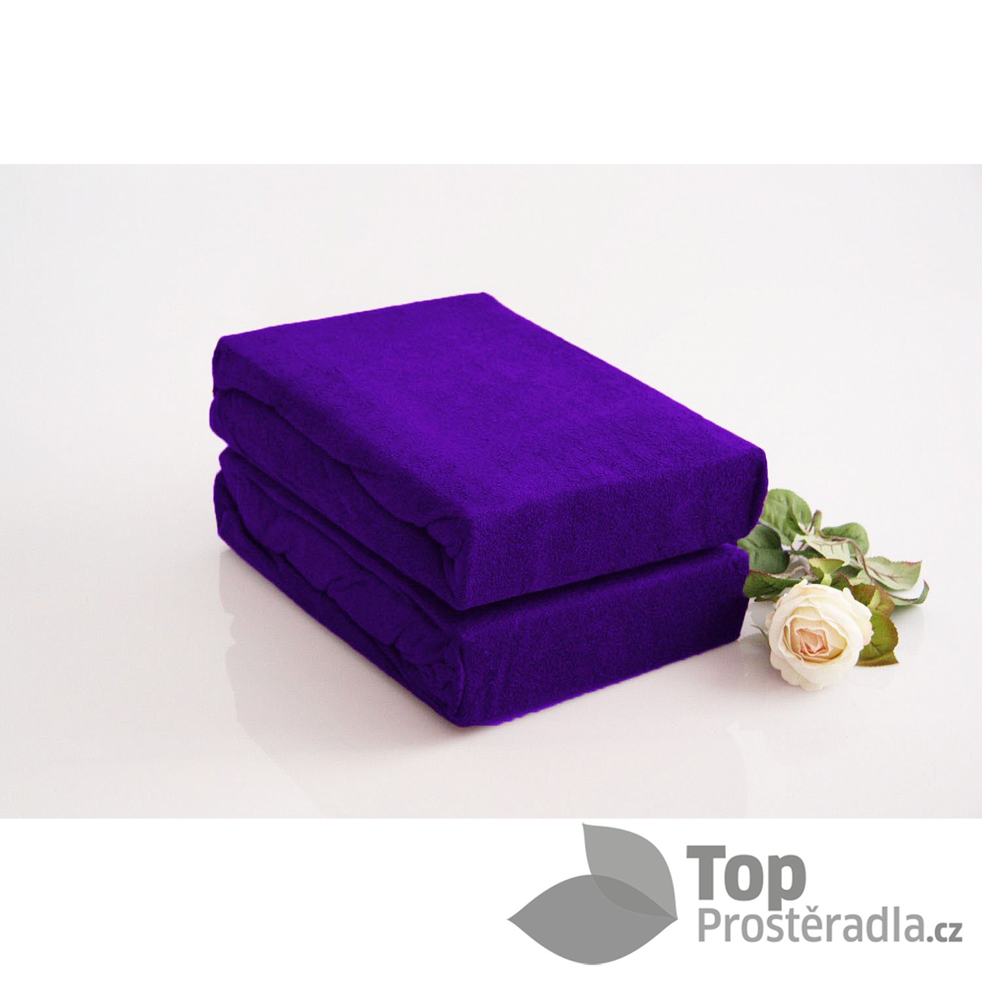 TP Froté prostěradlo Premium 190g/m2 180x200 Tmavě fialová