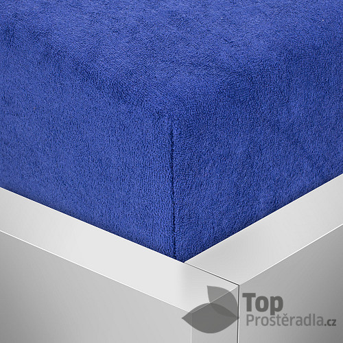 Froté prostěradlo 180x200 Premium - Modrá