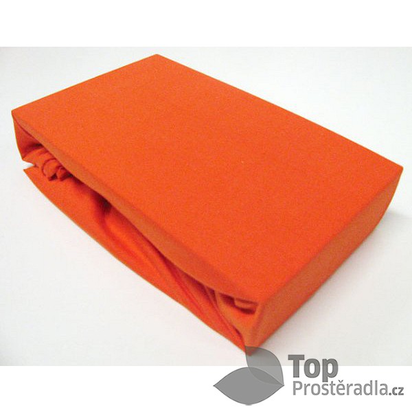 TP Jersey prostěradlo Premium 190g/m2 90x200 Oranžová