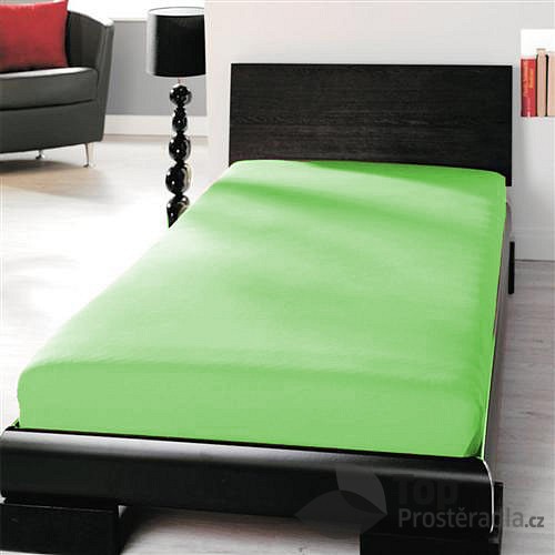 TP Jersey prostěradlo Premium 190g/m2 90x200 Zelená