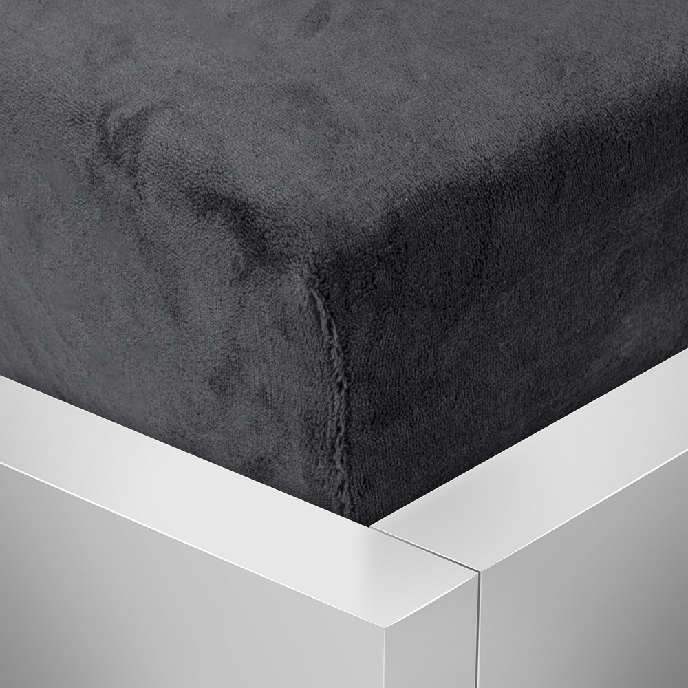 TP Mikroplyšové prostěradlo 90x200 Elegance - Černá