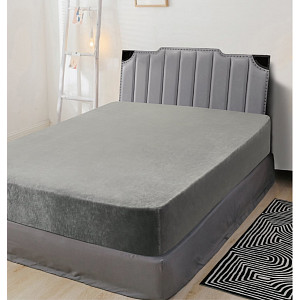 Mikroflanel prostěradlo 90x200 Elegance - Šedá