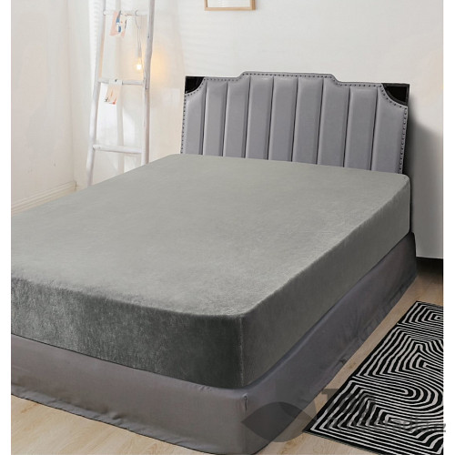 Mikroflanel prostěradlo 90x200 Elegance - Šedá