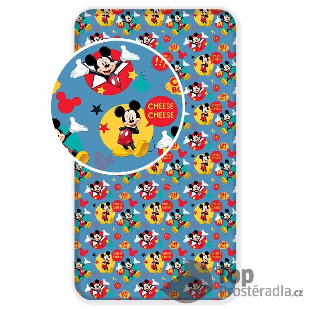 Bavlněné povlečení 90x200 Mickey Mouse