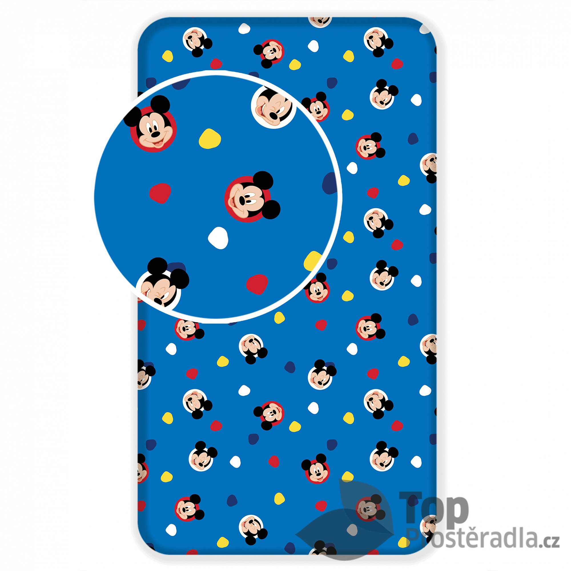 Bavlněné povlečení 90x200 Mickey Mouse