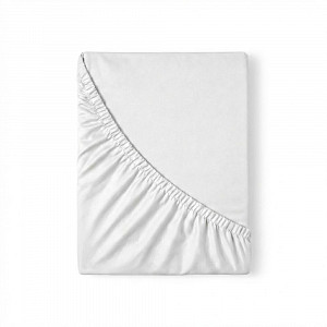 Saténové prostěradlo LUXURY COLLECTION 90x200+25 Bílé