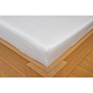 Saténové prostěradlo LUXURY COLLECTION 90x200+20cm bílé