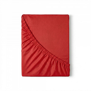 Saténové prostěradlo LUXURY COLLECTION 90x200+25 Červené