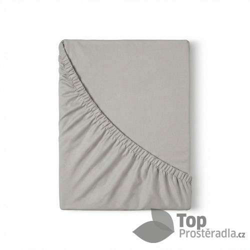 Saténové prostěradlo LUXURY COLLECTION 180x200+25 Světle šedé