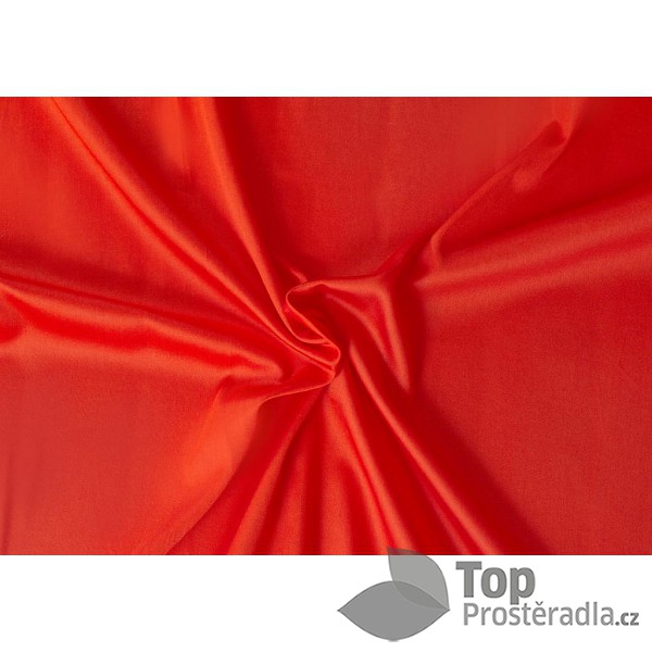 TP Saténové prostěradlo LUXURY COLLECTION 140x200+25 Červené