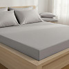 Saténové prostěradlo LUXURY COLLECTION 140x200+25 Světle šedé