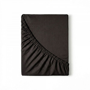 Saténové prostěradlo LUXURY COLLECTION 160x200+25 Černé