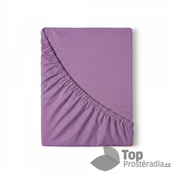 Saténové prostěradlo LUXURY COLLECTION 160x200+25 Fialové
