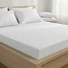Saténové prostěradlo LUXURY COLLECTION 220x200+25 Bílé