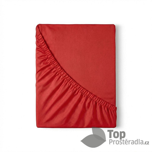 Saténové prostěradlo LUXURY COLLECTION 220x200+25 Červené