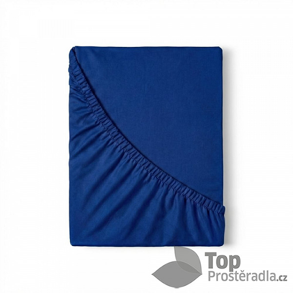 TP Saténové prostěradlo LUXURY COLLECTION 140x200+25 Tmavě modré