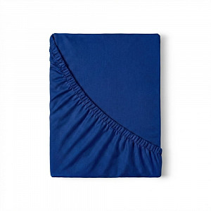 Saténové prostěradlo LUXURY COLLECTION 220x200+25 Tmavě modré