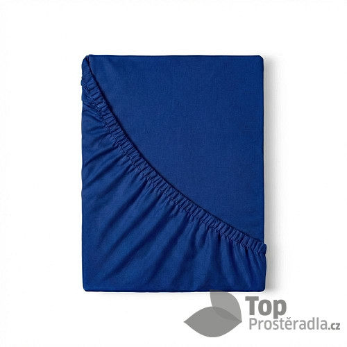 Saténové prostěradlo LUXURY COLLECTION 180x200+25 Tmavě modré