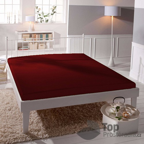 Microtop prostěradlo 180x200 - Vínová