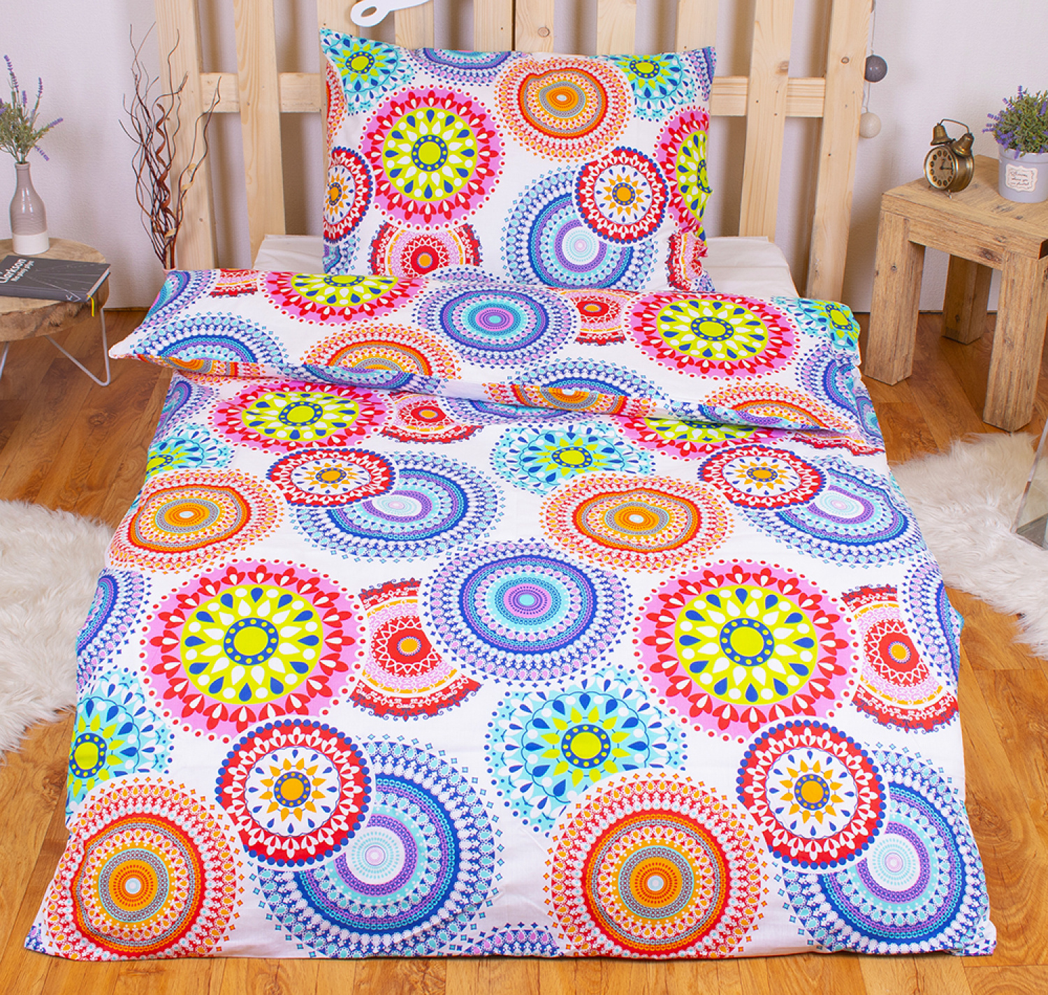 TP Krepové povlečení ECONOMY 140x200+70x90 - Aura