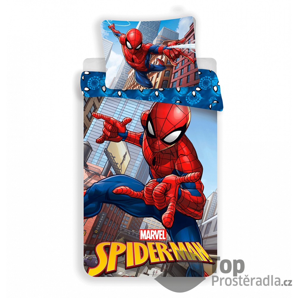 Dětské povlečení z mikrovlákna 140x200 70x90 Spiderman
