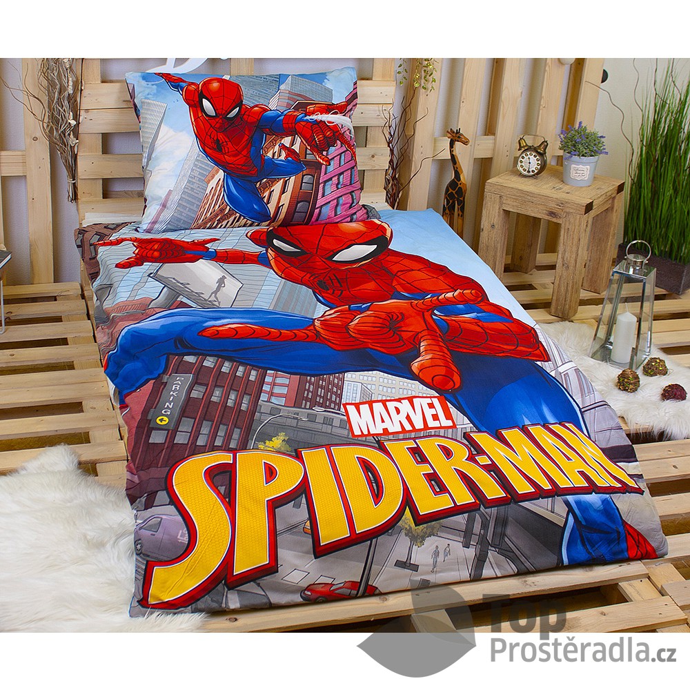 Dětské povlečení z mikrovlákna 140x200 70x90 Spiderman