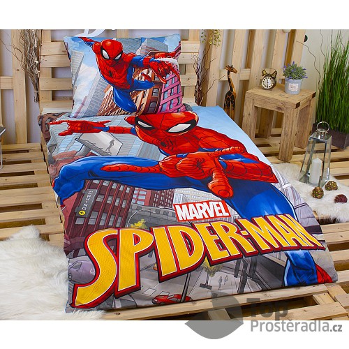 Dětské povlečení z mikrovlákna Spiderman 140x200+70x90