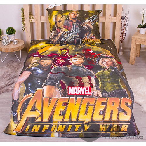 Bavlněné povlečení 140x200+70x90 Avengers Infinity war