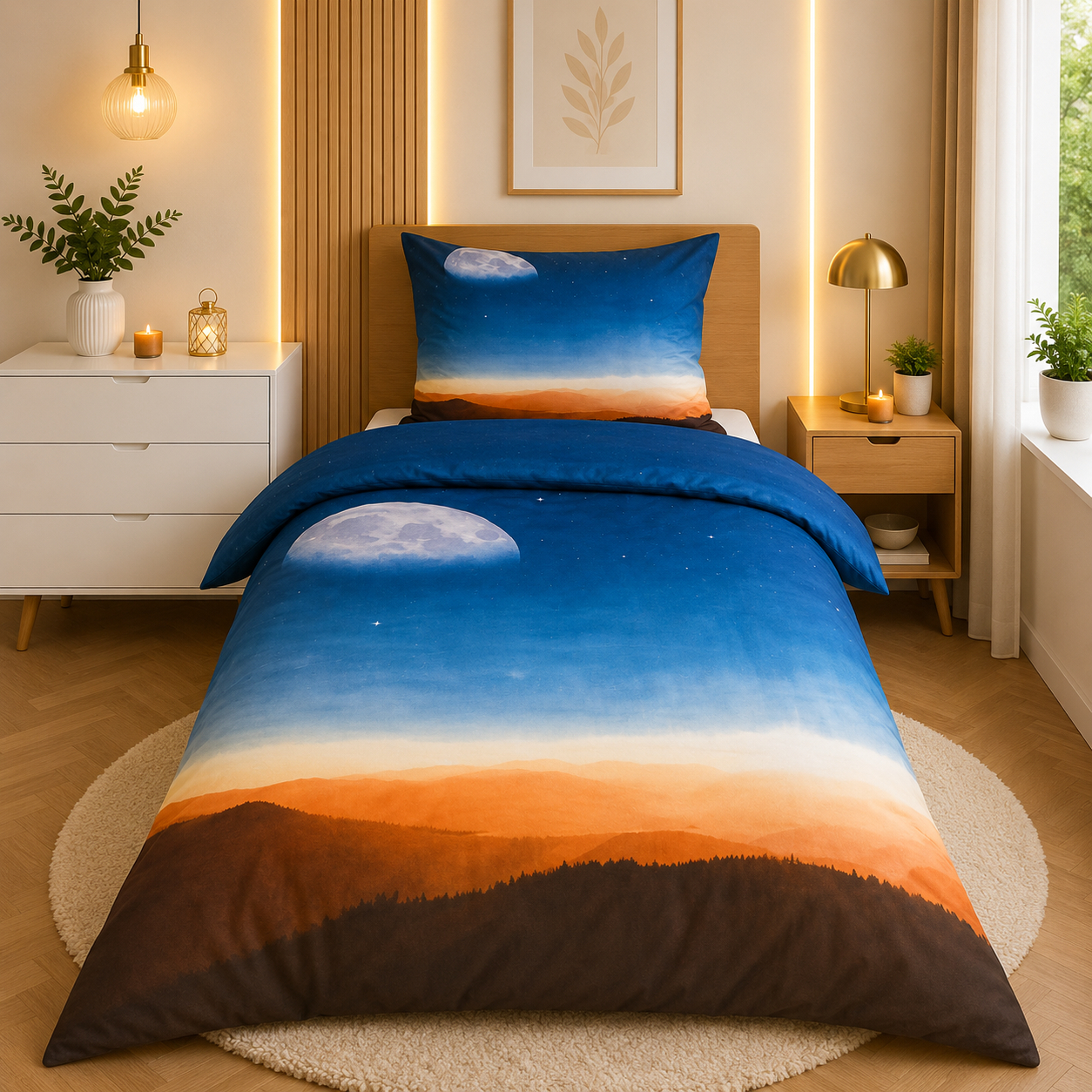 Levně TP 3D povlečení 140x200 + 70x90 - Krajinka