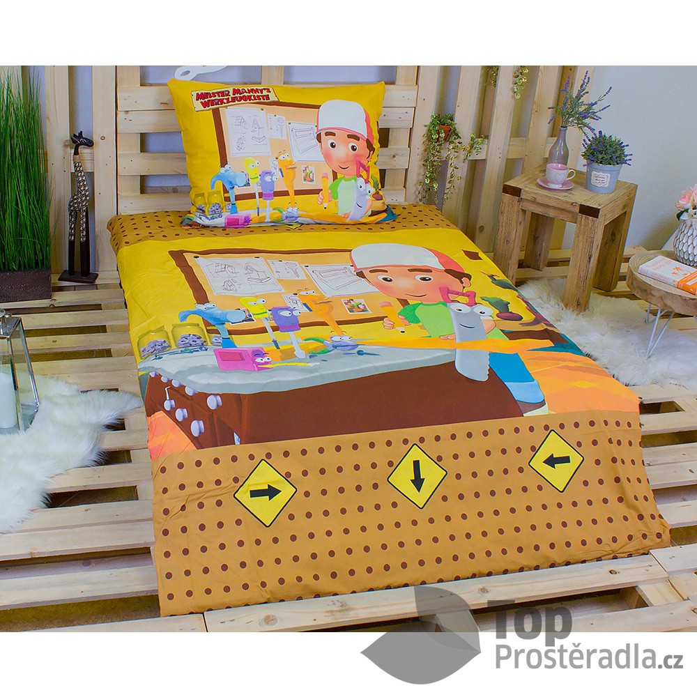 TOP Bavlněné povlečení 140x200+70x90 Handy Manny