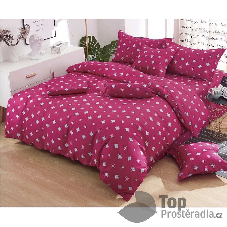 TOP Osmidílná sada povlečení na 2 lůžka 140x200+70x90 Baroque comfort