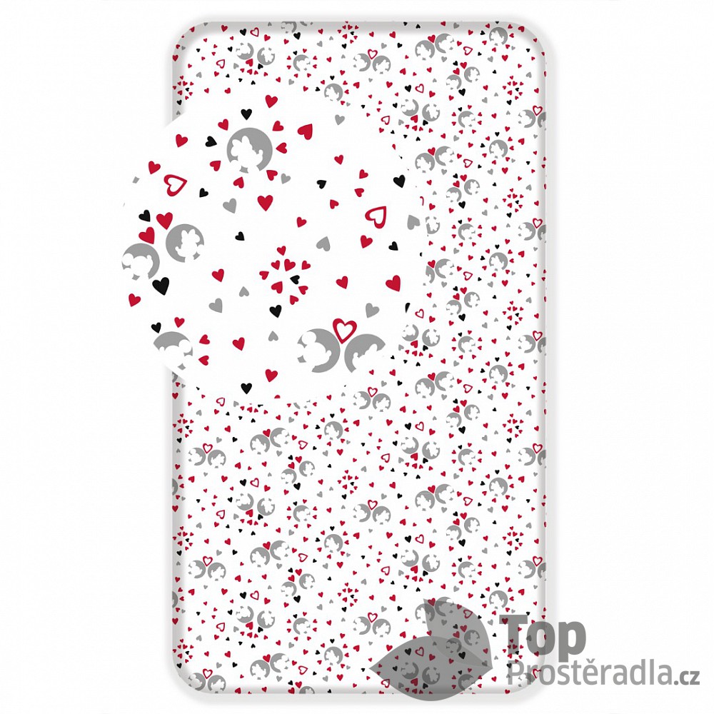 TOP Bavlněné povlečení 90x200 Mickey and Minnie Venice