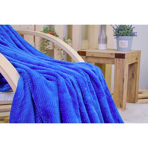 Mikroflanelová deka ŽAKÁR Premium 160x200 - Modrá