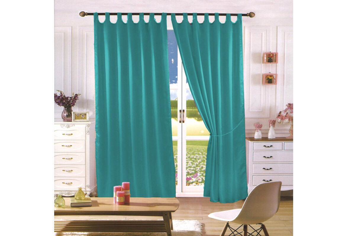 TP Saténové závěsy Home Art - 2 kusy Zelené