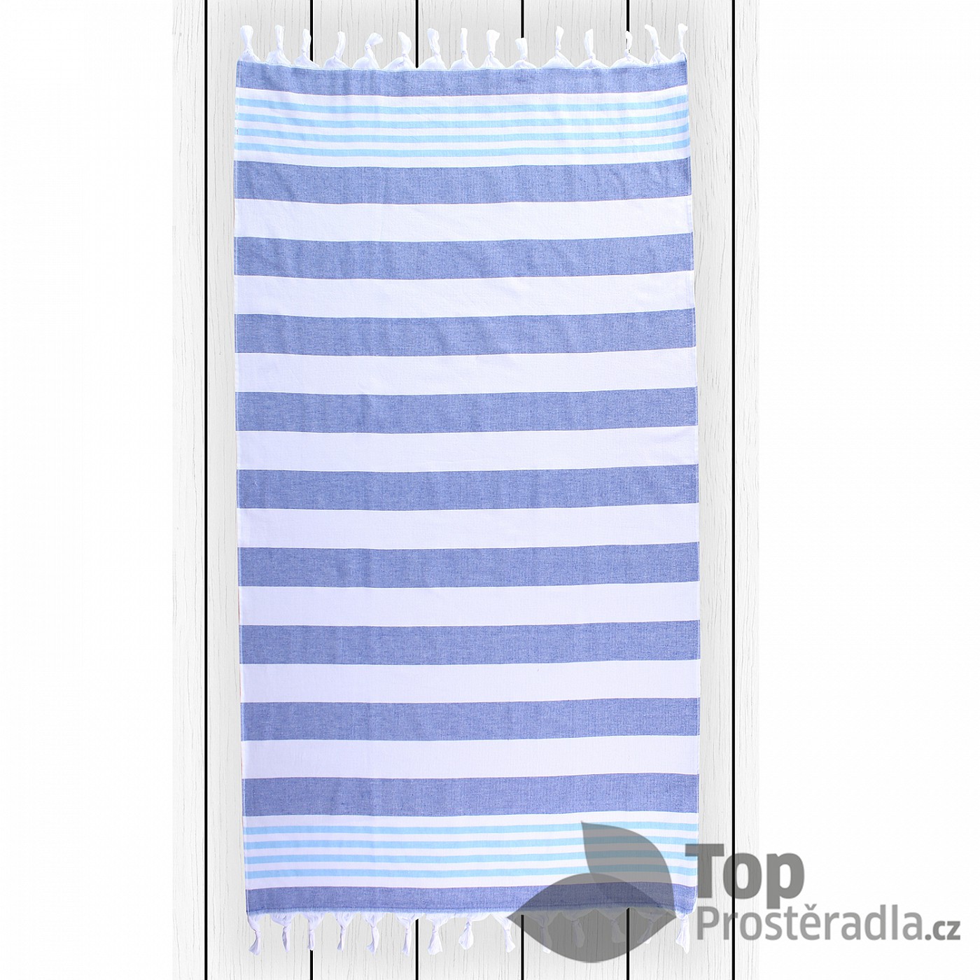 TOP Plážová osuška SANTORINI 90x170 Dark blue