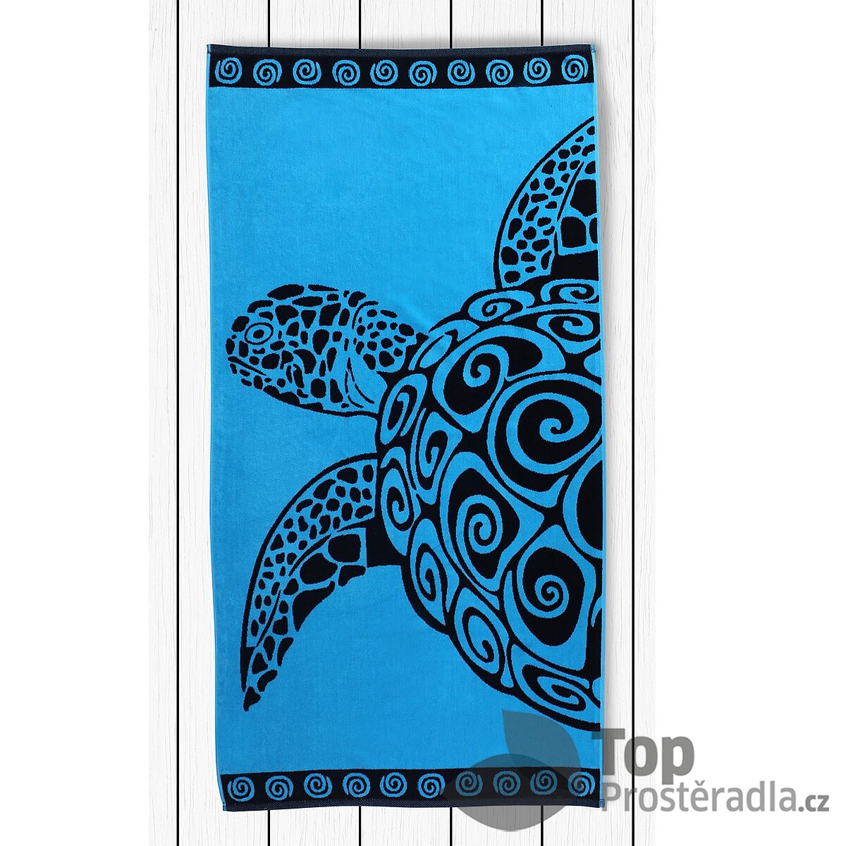 TOP Plážová osuška BEACH 90x180 Turquoise turtle