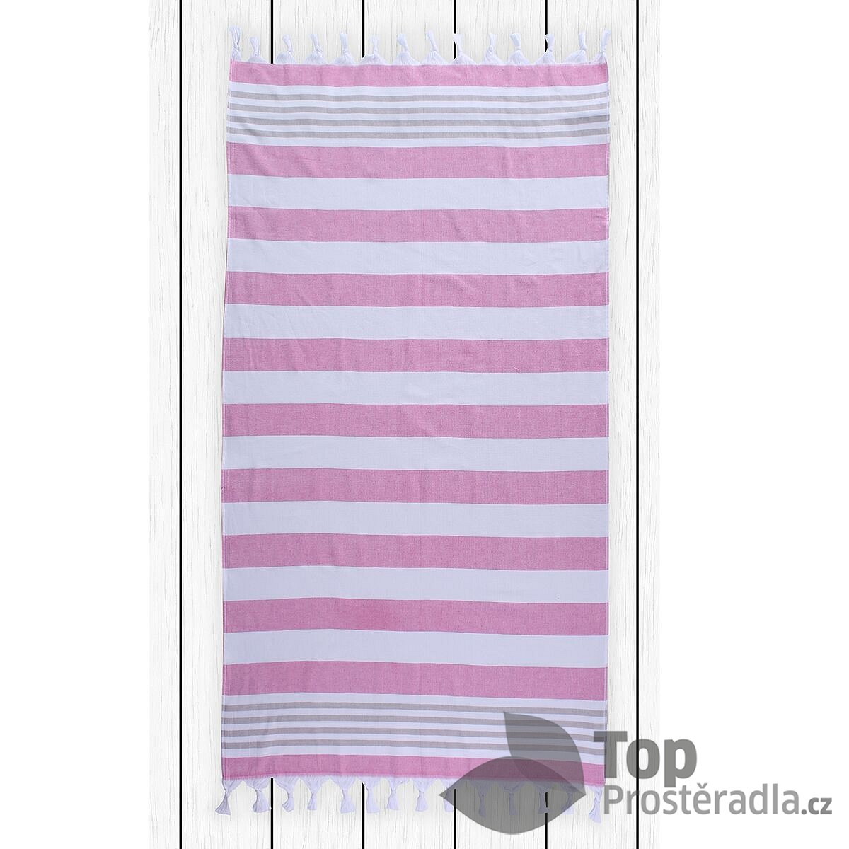 TOP Plážová osuška SANTORINI 90x170 Fuchsia