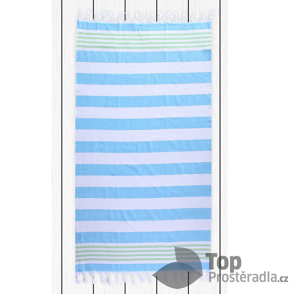 TOP Plážová osuška SANTORINI 90x170 Turquoise